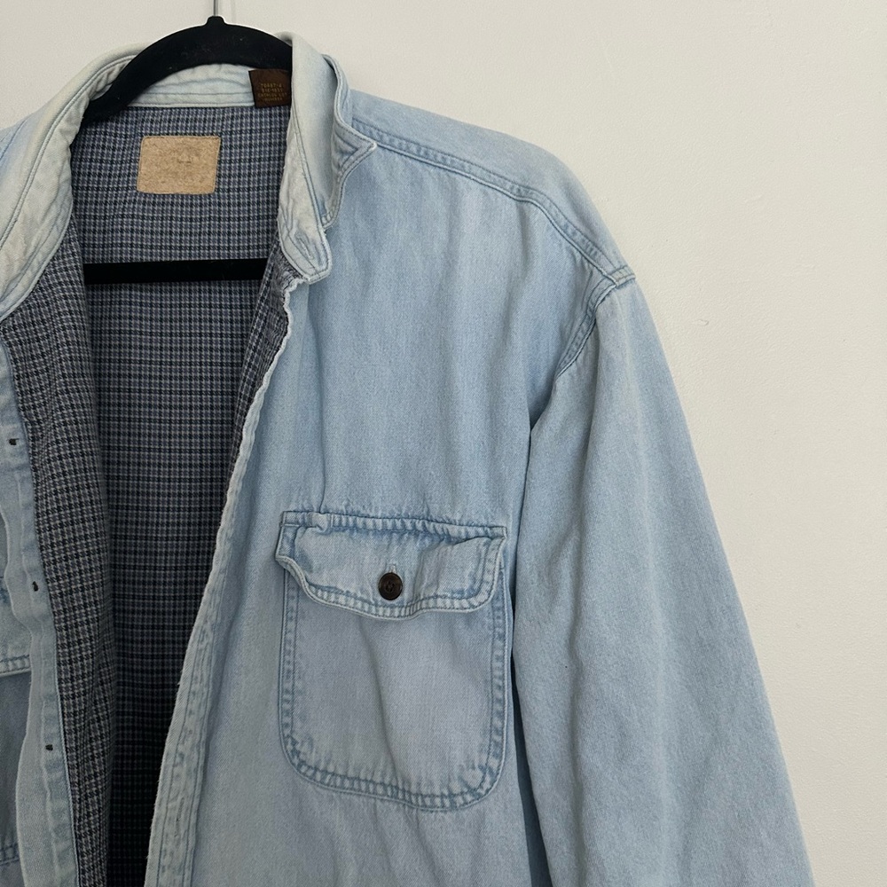 Vintage Denim Button-Up Shirt XL USA Made - Picture 4 of 6